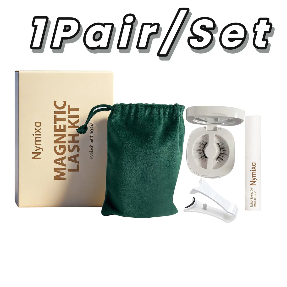 Kit Pestañas Magnéticas Wispy Natural 3D | Nymixa