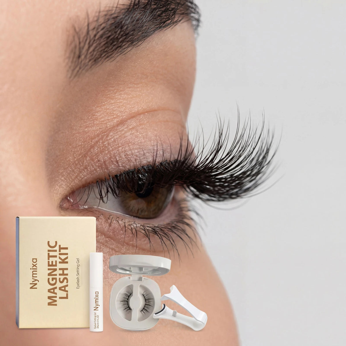 Kit Pestañas Magnéticas Wispy Natural 3D | Nymixa