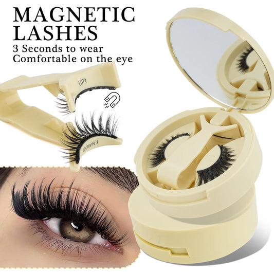 Pestañas Magnéticas Cat Eye con Pinzas | Reutilizables