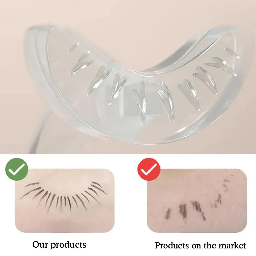 False Eyelash Stamp Natural Lower Eyelash Extensions Makeup Tool Under Eyelash Makeup Stamp Mascara Stick