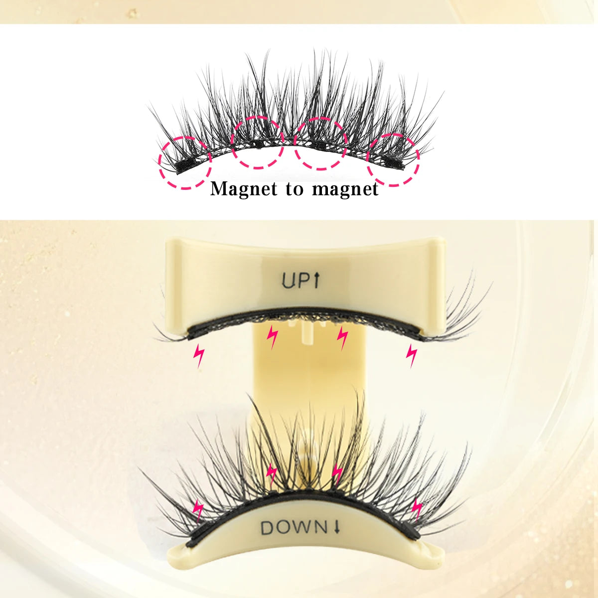 Pestañas Magnéticas Cat Eye con Pinzas | Reutilizables