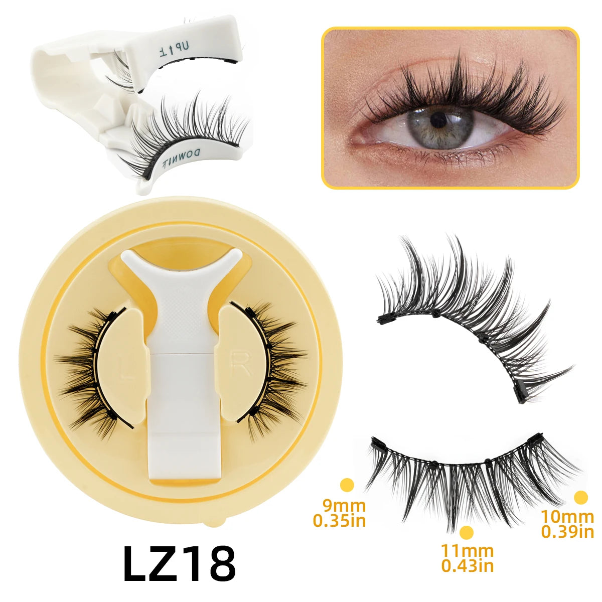 Pestañas Magnéticas Cat Eye con Pinzas | Reutilizables
