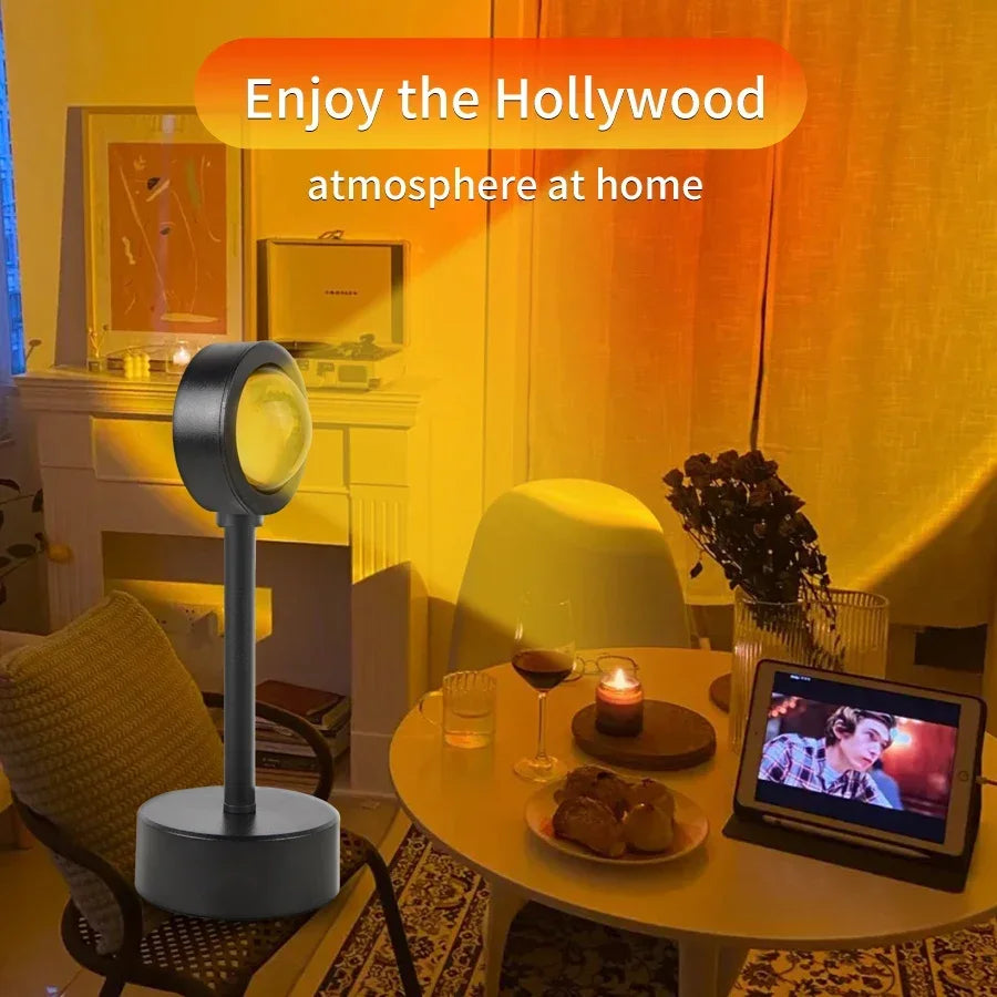 Proyector LED Atardecer Ambiente | Lámpara de Atmósfera