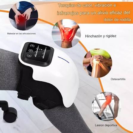 Masajeador de rodilla con terapia de calor, vibración e infrarrojos